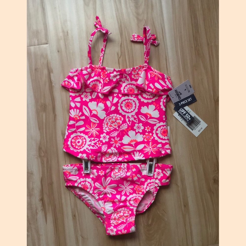 NWT two piece tankini set size 4